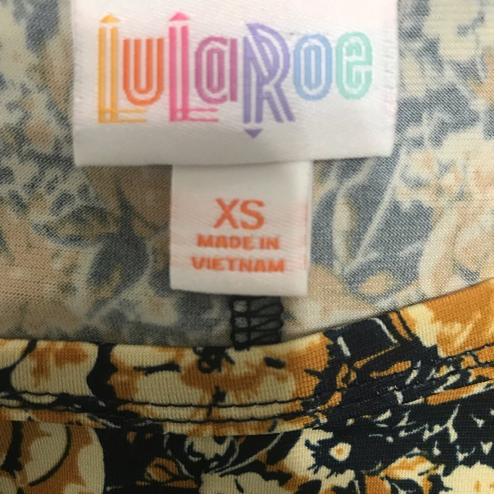 Lularoe Carly Multi-color Floral High Low Dress XS - Picture 2 of 4